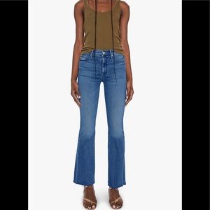 NWT MOTHER JEANS THE WEEKENDER FRAY
